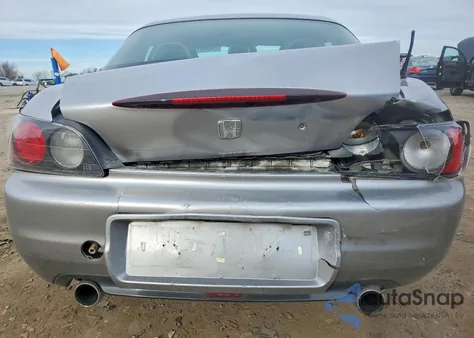 2000 Honda S2000 z USA, uszkodzony, nr VIN JHMAP1130YT004887